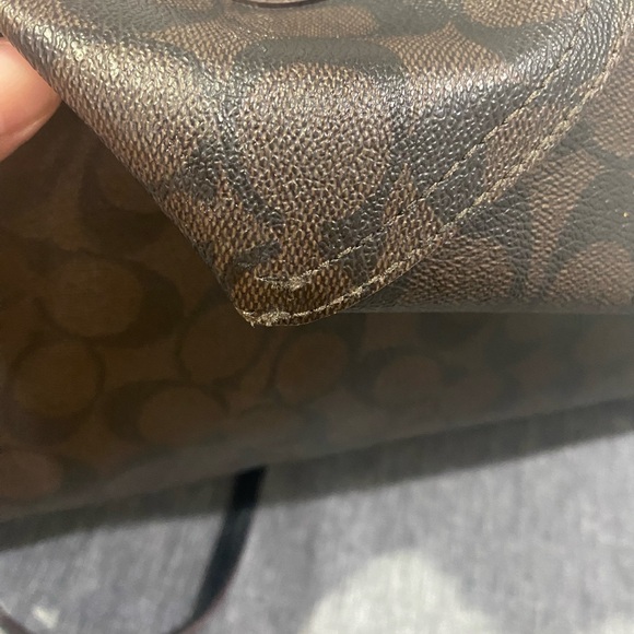 Coach Brown and Black Signature Tote Bag - Picture 13 of 16